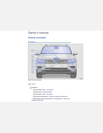 volkswagen tiguan 2017 owners manual rhd and lhd